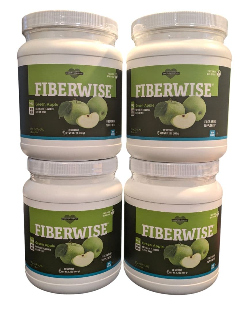 ぽんメラルーカ ファイバーワイズ 糖類無添加 グリーンアップル ４個