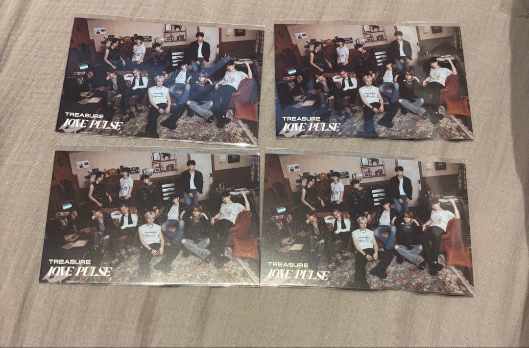 TREASURE LOVE PULSE 未使用シリアルポストカード 4枚セット