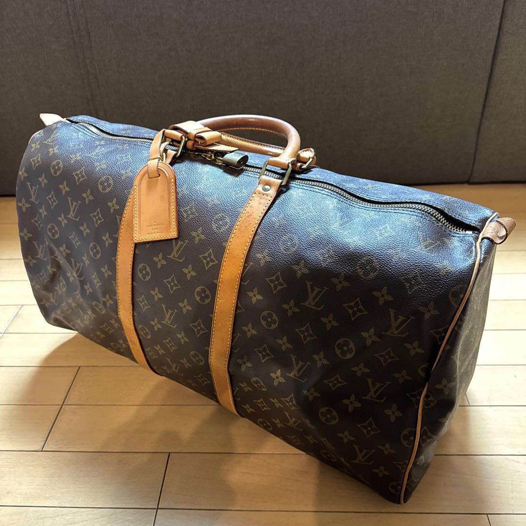 【美品】ルイヴィトン ボストンバッグ モノグラム　キーポル55 鍵付き