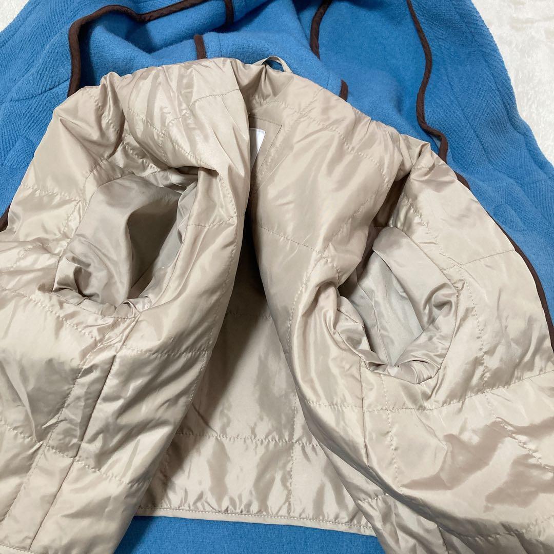 美品】OLD ENGLAND クラシック ダッフルコート ヘリンボーン ブルー