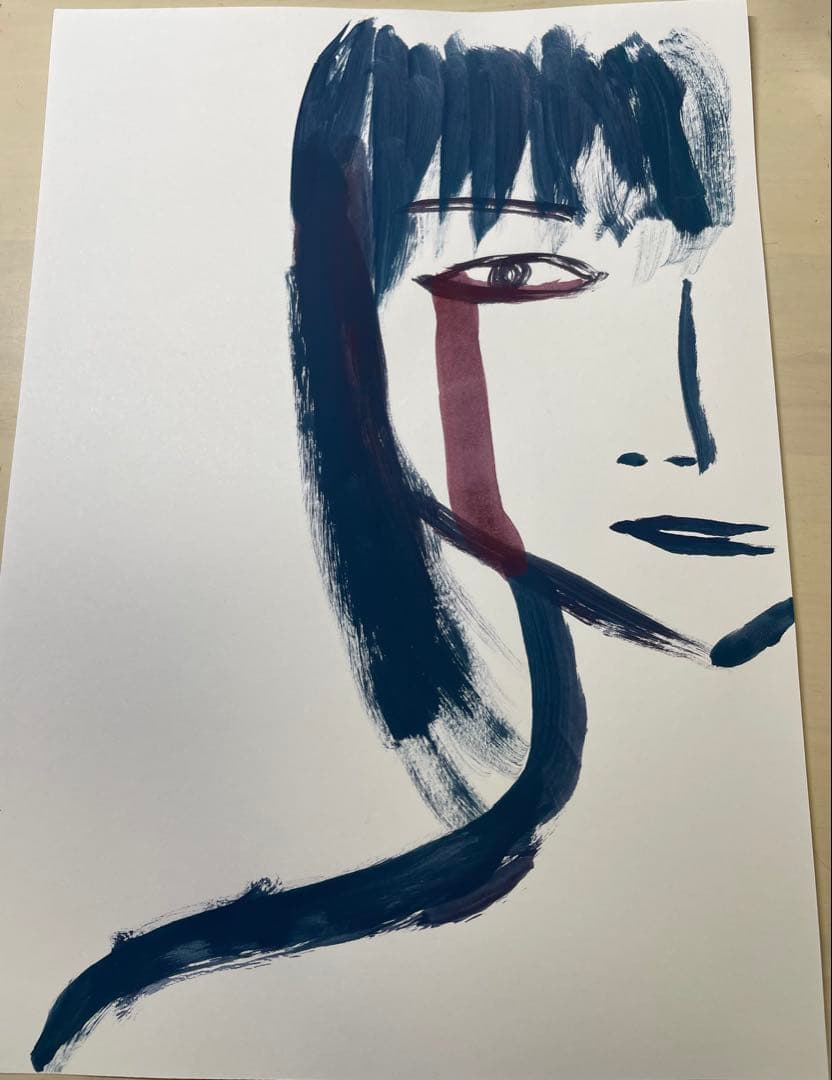 【原画】一点物 アートパネル「憂い」 千種 累 現代アート 抽象画 インテリア ループNo2.躍- 抽象画 46×38㎝ F8 原画1点のみ インテリア おしゃれ