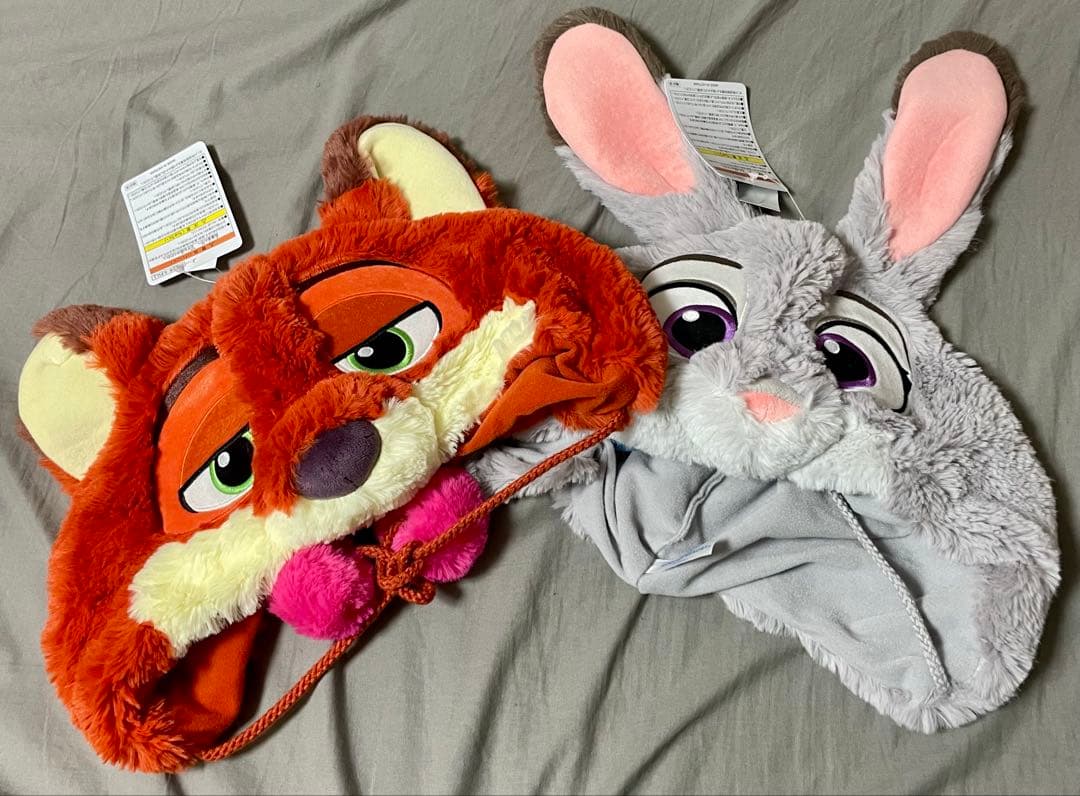 ニック・ワイルド&ジュディ・ホップス フリース帽子 ファンキャップ ズートピア