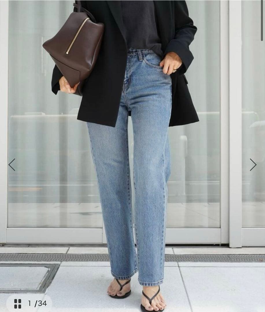 ※2 25aw DEUXIEME CLASSE デニムパンツ ブルー サイズ38