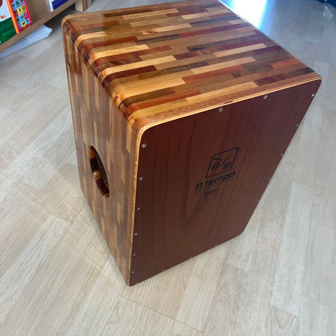 A tempo ミクスト　カホン　両打面　ギグバック付き　ドラム　パーカッション
