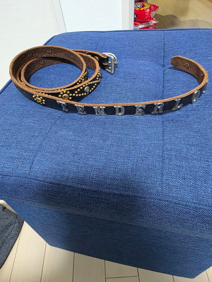 TENDERLOIN スタッズ付きレザー ベルト