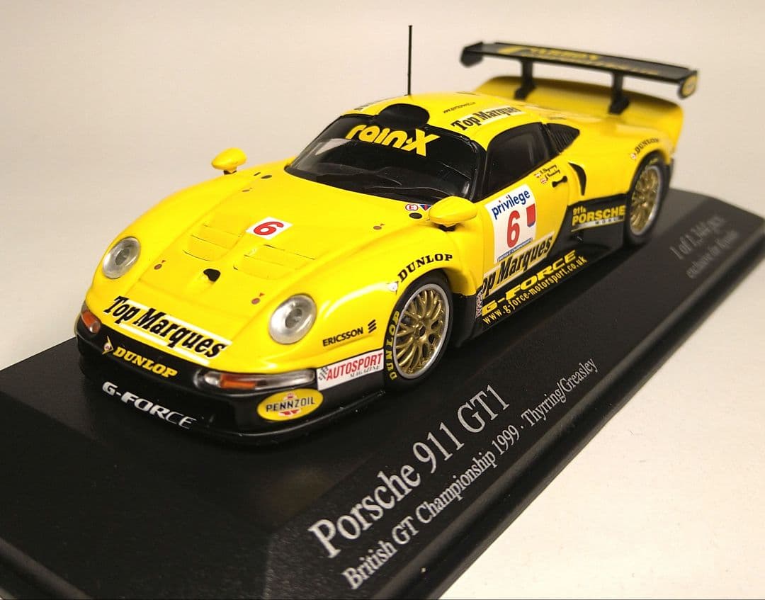 ★希少【ミニチャンプス】1/43 ポルシェ 911 GT1 1999