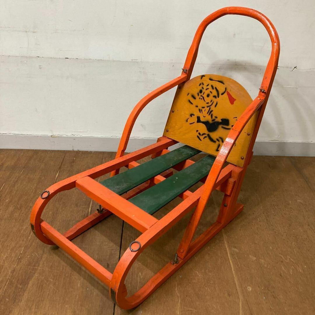 木製 手押し そり 昭和レトロ オレンジ6 曲げ木 犬ぞり 犬そり ガーデニング 木製 手押し そり 昭和レトロ オレンジ9 曲げ木 犬ぞり 犬そり