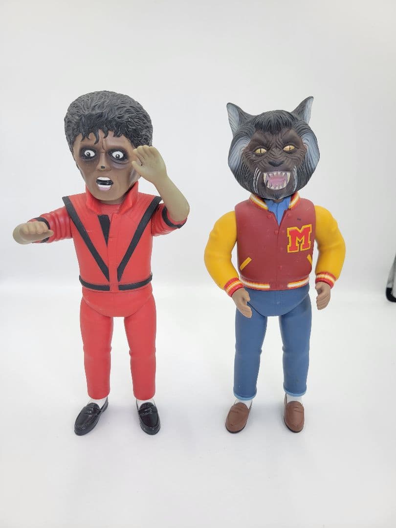 マイケル・ジャクソン　マルサン　ソフビ　スリラー　狼男　2体セット マイケル・ジャクソン マルサン ソフビ スリラー 狼男 2体セット