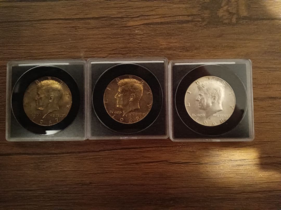 ケネディ ハーフダラー銀貨 3枚セット銀0.400 1967・1968・1968 2026年最新】ハーフダラー 1968の人気アイテム - メルカリ