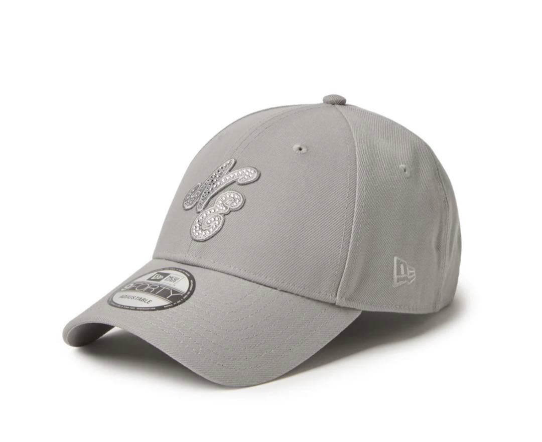 ニューエラ9FORTY Rhinestoneラインストーン クラシックロゴグレー