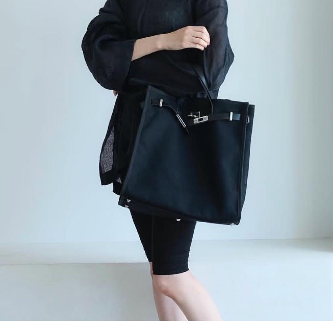 デコルテアクセサリー ブラックキャンバストートバッグ デコルテアクセサリー ブラックキャンバストートバッグ DECOLLTE