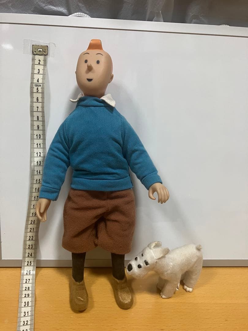 レア！タンタンの冒険【TINTIN】フィギュア1995製スノーウィ付き
