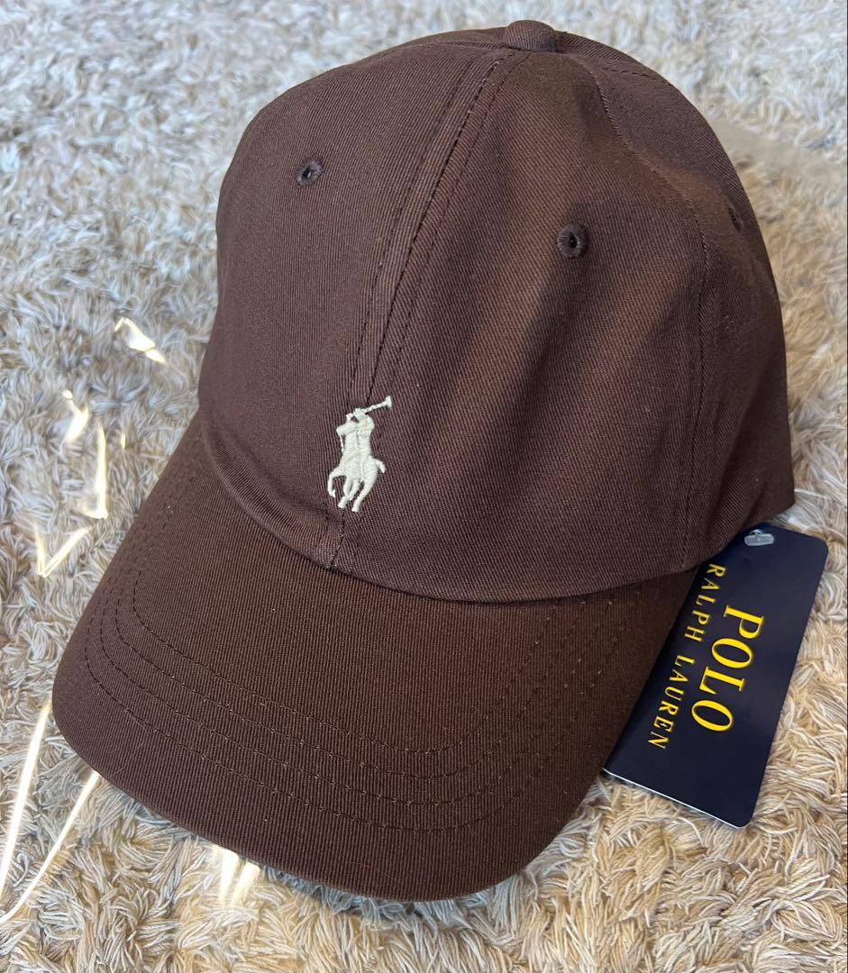 秋冬カラー★新品・正規品★Polo Ralph Lauren ブラウンキャップ