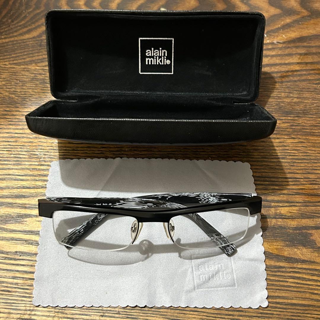 試着のみ　アランミクリ　ナイロール　 メガネ
