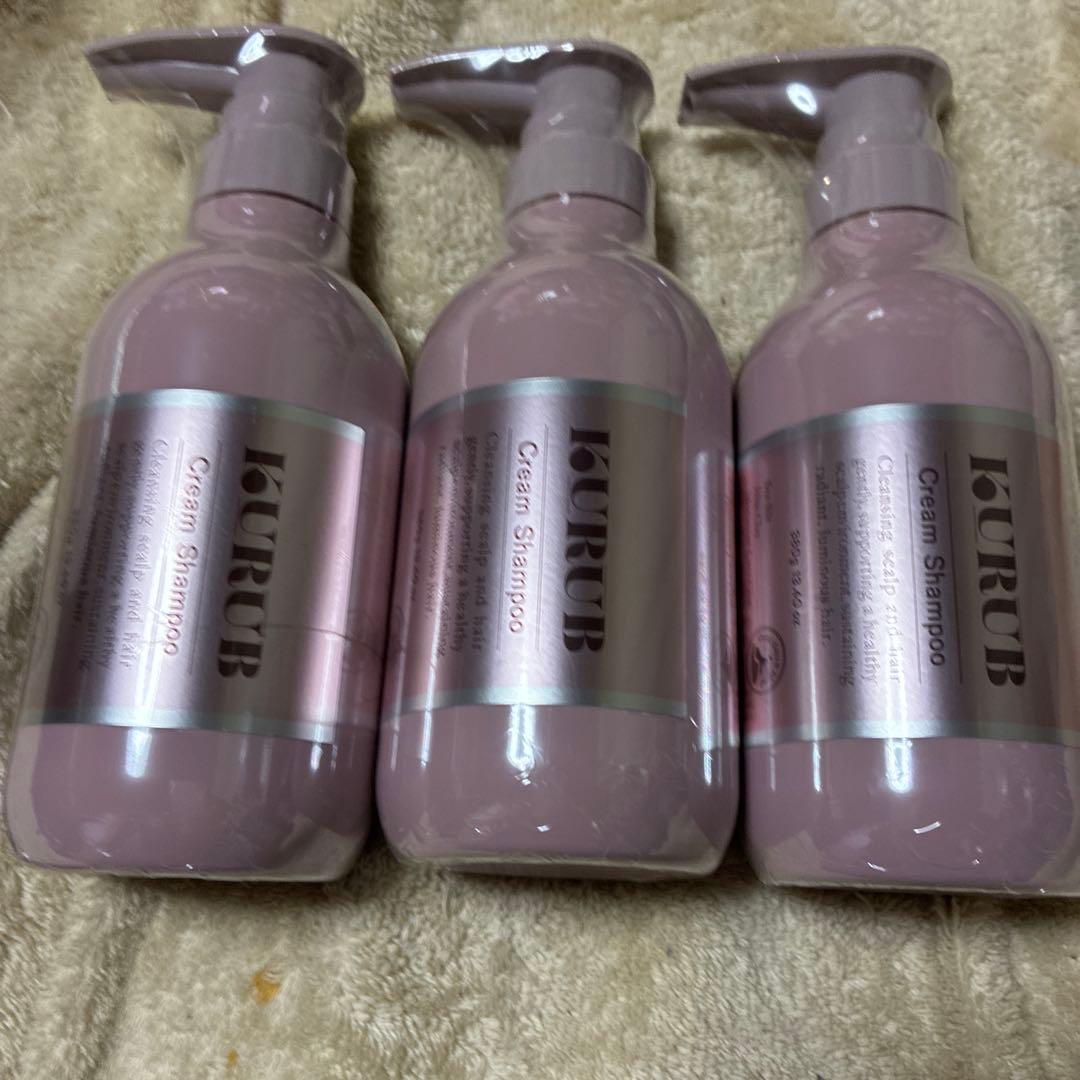 KURUB クリームシャンプー　380gの3本セット