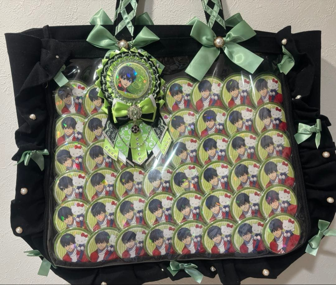 ブルーロック　サンリオ　潔　缶バッジ　痛バック　　vo.1 vo.2