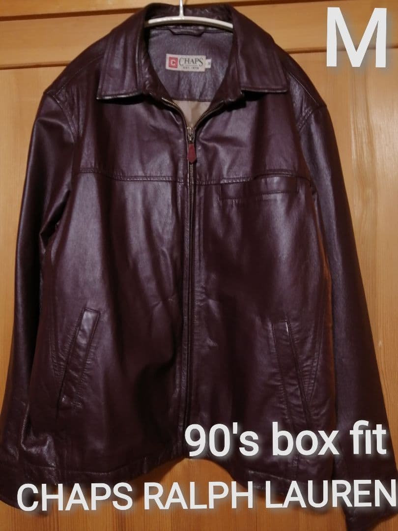 に*た様 90's CHAPS Mサイズ　本革G4ジャケット　box fit