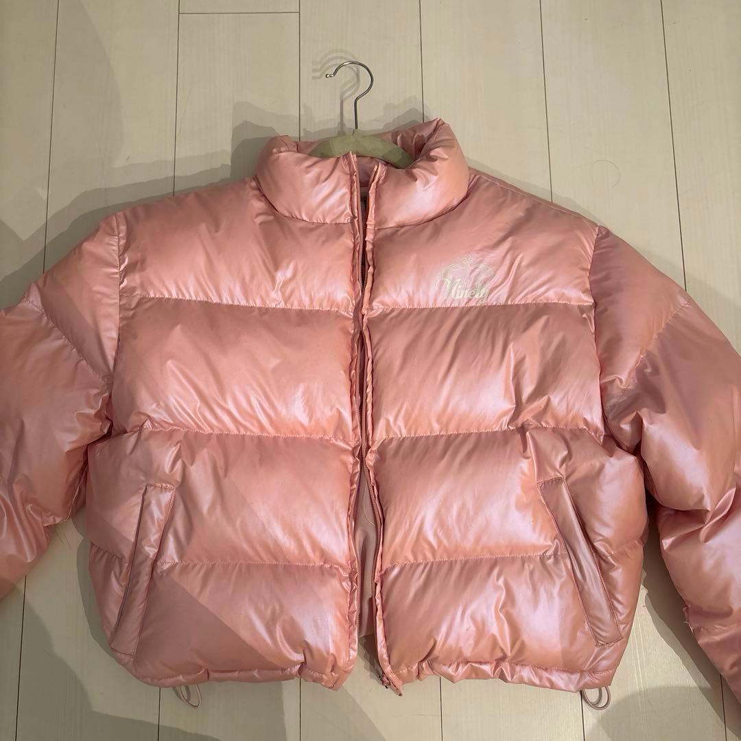 9090 レディースダウン　ピンク