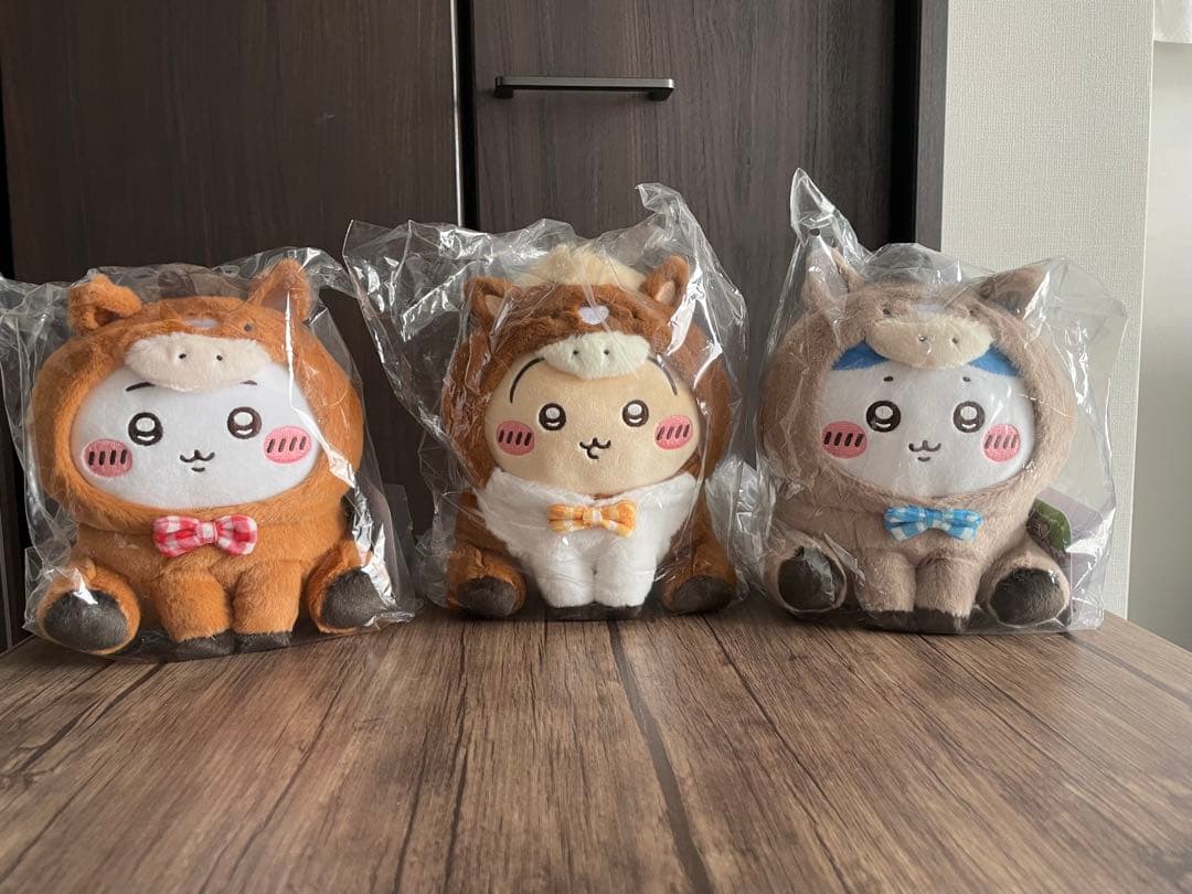 ちいかわ ハッピーバッグ 2026 ぬいぐるみ　バスタオル ちいかわ ハッピーバッグ2026 午年 ハチワレ うさぎ ぬいぐるみ バス