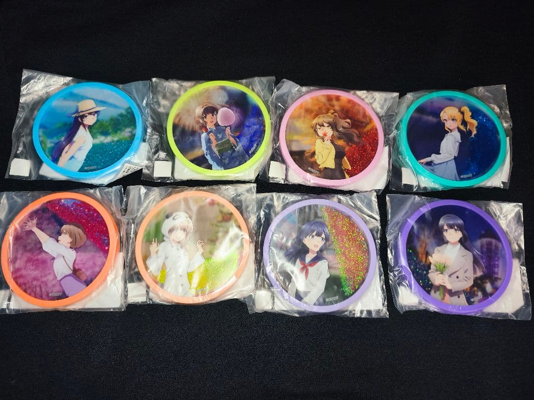 青ブタ展 グリッターアクリルコースター 全種 青春ブタ野郎はスクールメモリーの夢を見ない -青ブタ展- グリッター