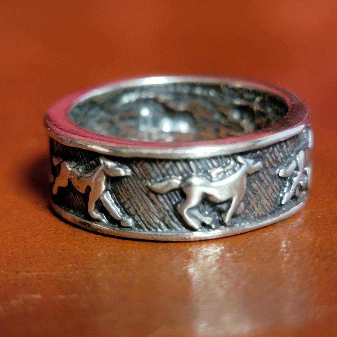シルバーリング 馬リング スターリングシルバー