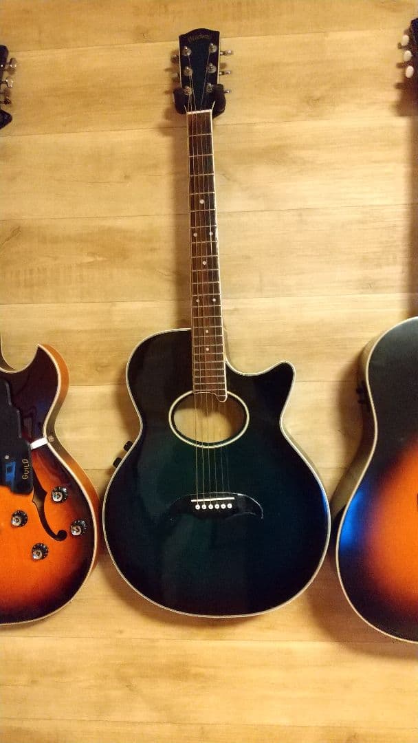 HEAD WAY エレアコギター 　レアなオーバルサウンドホール　ネック細目