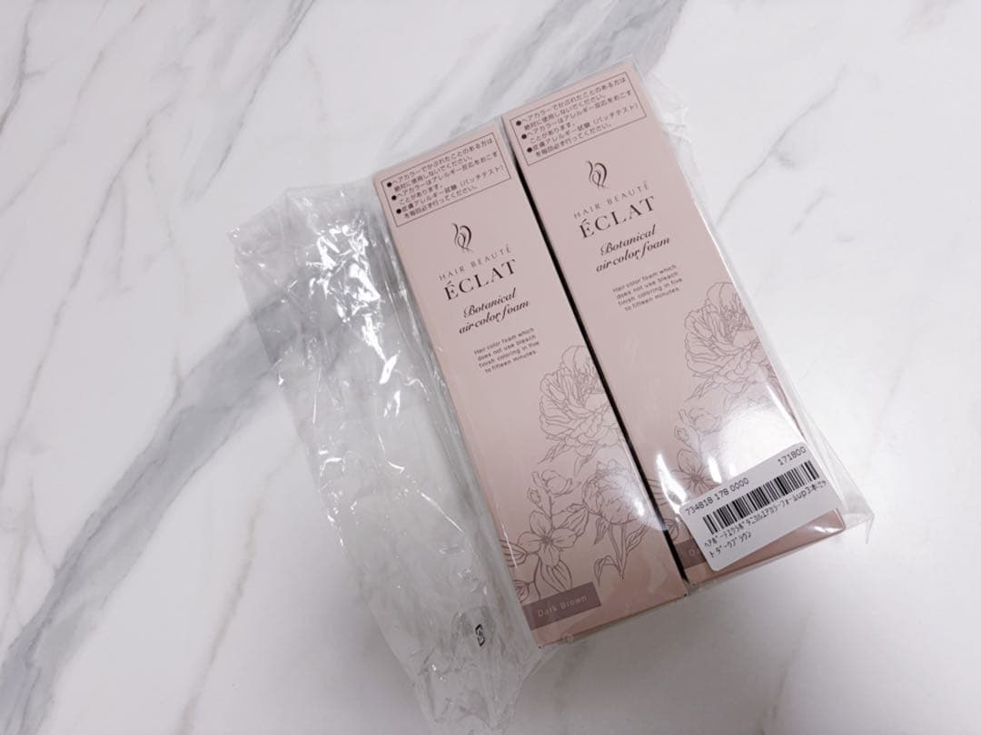 ヘアボーテ エクラ ボタニカル エアカラーフォーム up ダークブラウン2本