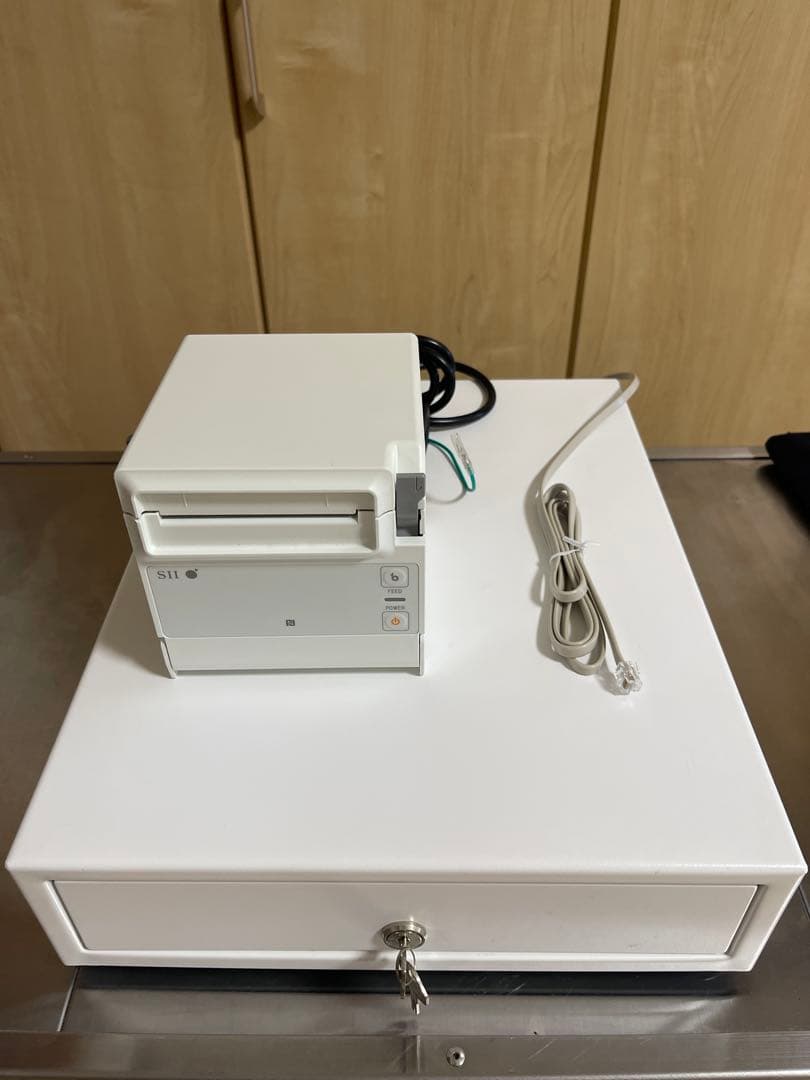 【HK】美品　SIIサーマルプリンター＆ドロアー　RP-F10エアレジ対応 セイコーインスツル SII RP-F10 コンパクト レシートプリンター USB