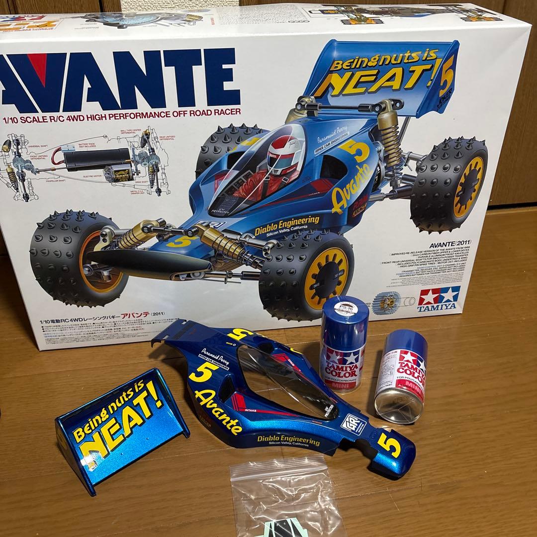 Tamiya Avante 2011 1/10 RCカー　完成ボディ　未使用付き