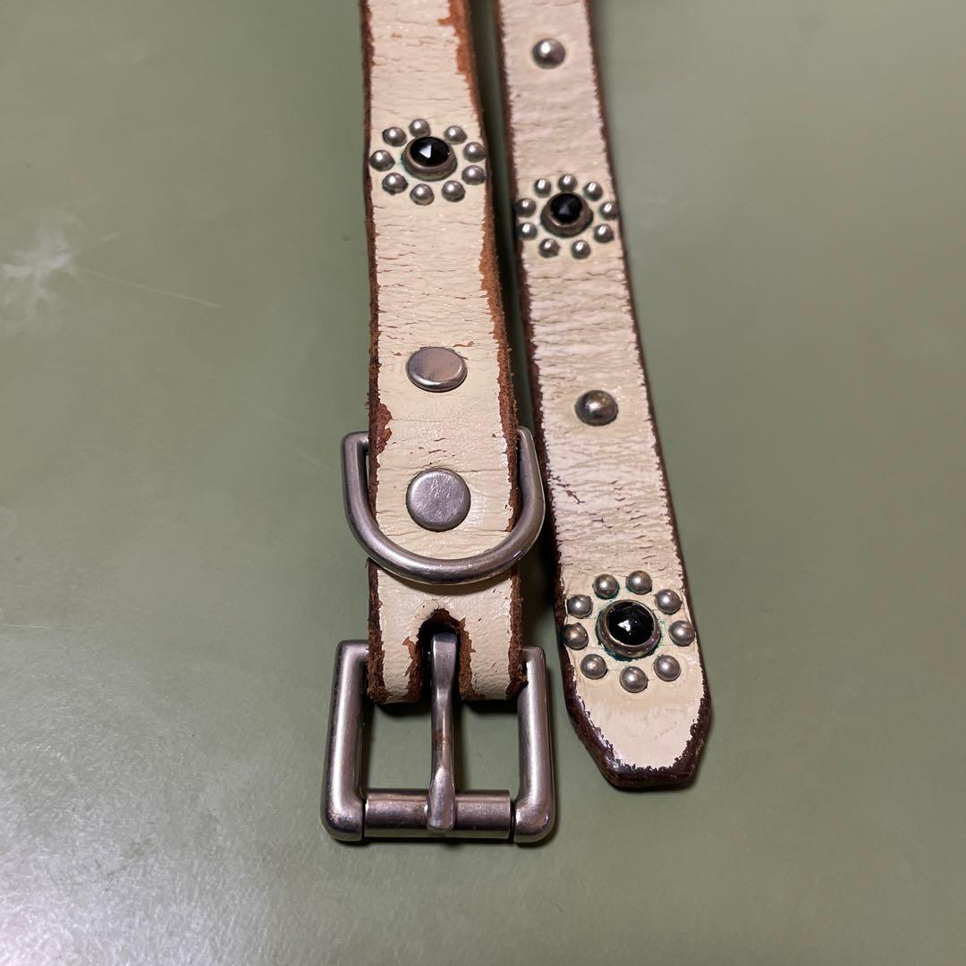 HTC ナローベルト 白 ホワイト ヴィンテージ w34 - メルカリ