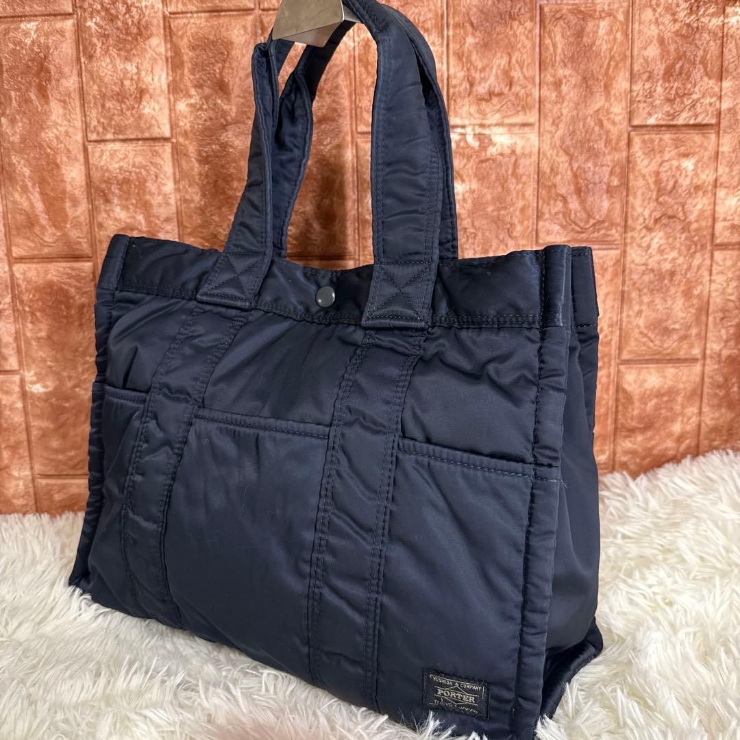 【希少】HEAD PORTER タンカートートバッグ ネイビー