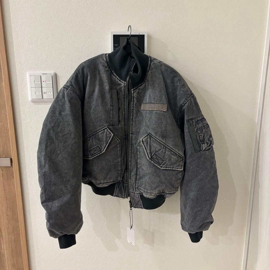 laguagem グレーデニム ボンバージャケ ット ロッキーモンロー Rocky Monroe デニムジャケット Gジャン メンズ