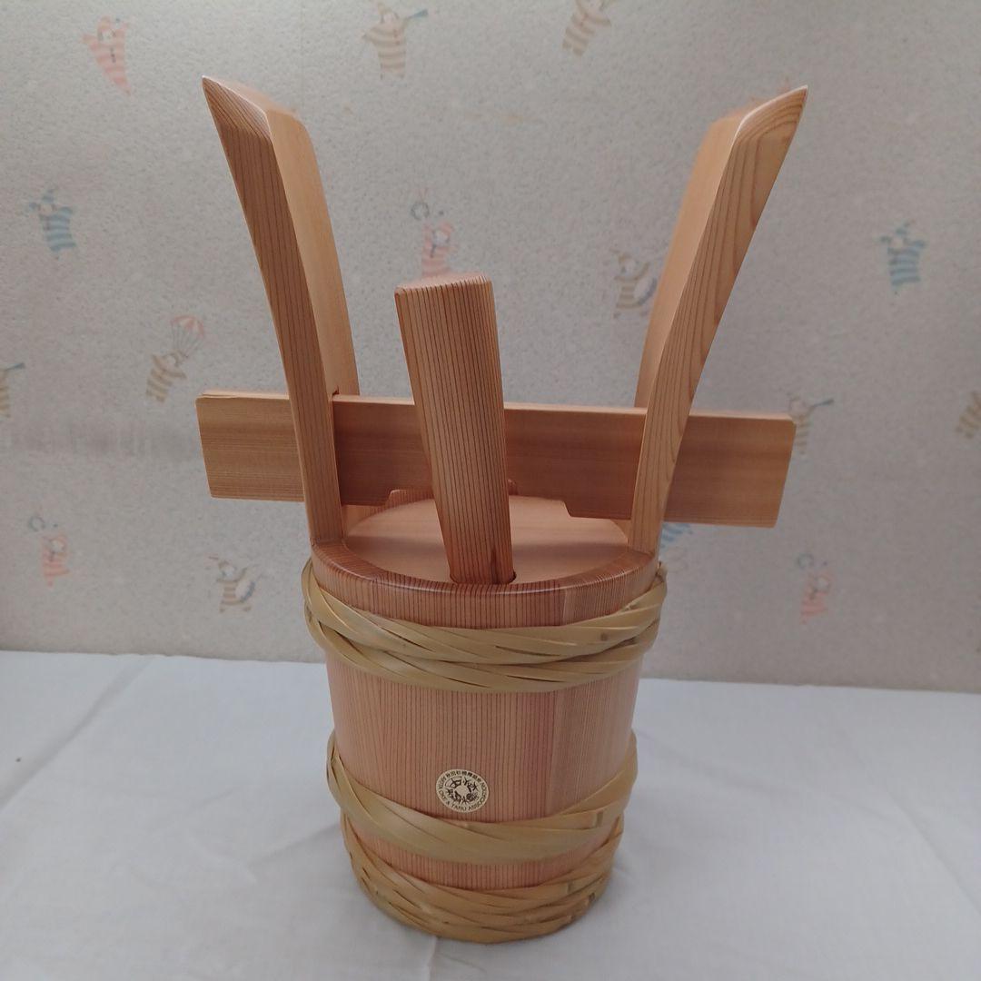 borsalino1113。伝統的工芸品天然秋田杉5合入 祝樽