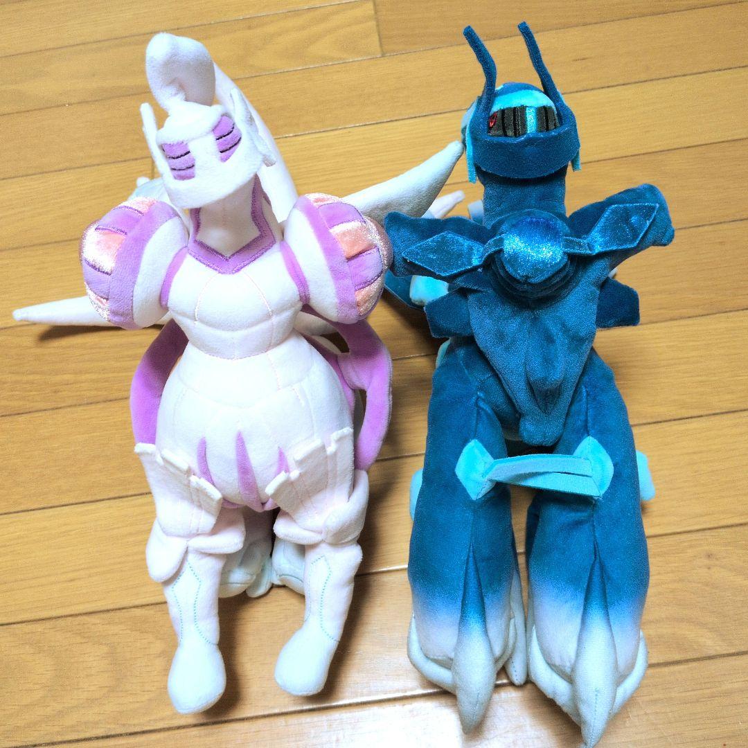 ポケモンセンター　ぬいぐるみ　オリジンディアルガ　オリジンパルキアセット ポケモンセンター オリジンディアルガ オリジンパルキア ぬいぐるみ
