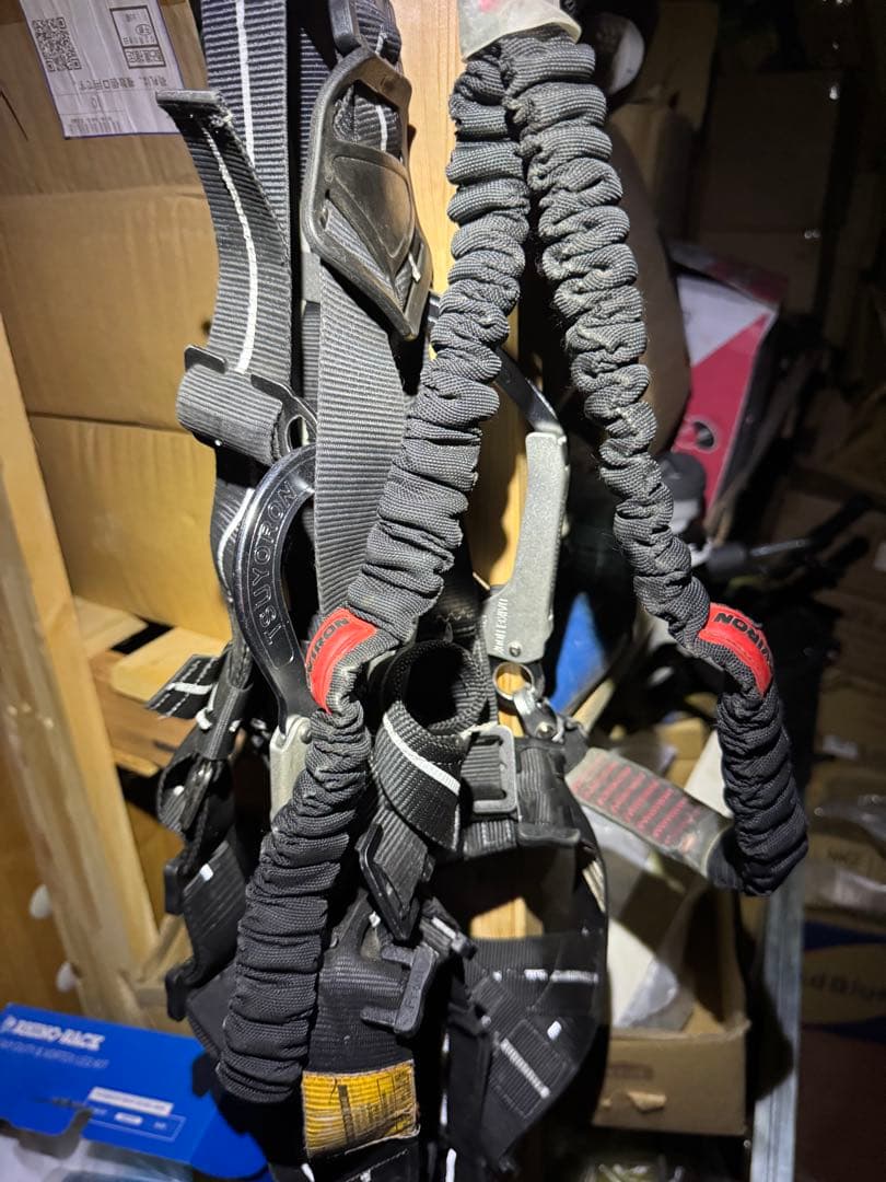 鳶忍者　KH フルハーネスランヤード2丁掛けセット③ XPTKLSPWK2 KH フルハーネス型墜落制止用器具ハーネスX型+2丁掛け