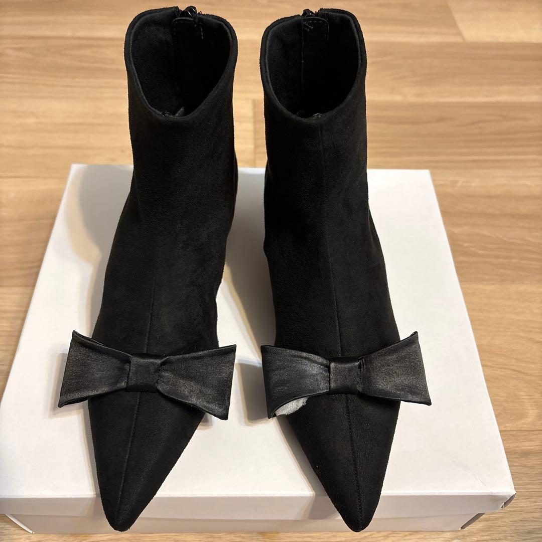 【新品未使用】LE TALON ブラックブーツ Mサイズ