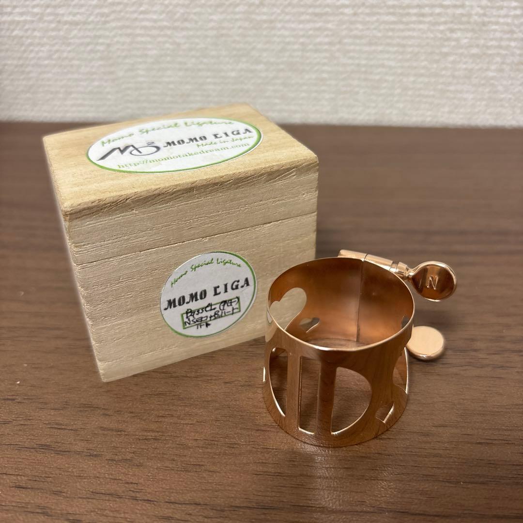 MOMO LIGA アトリエモモ バスクラ用リガチャー(PGP縦ハート×ハート)