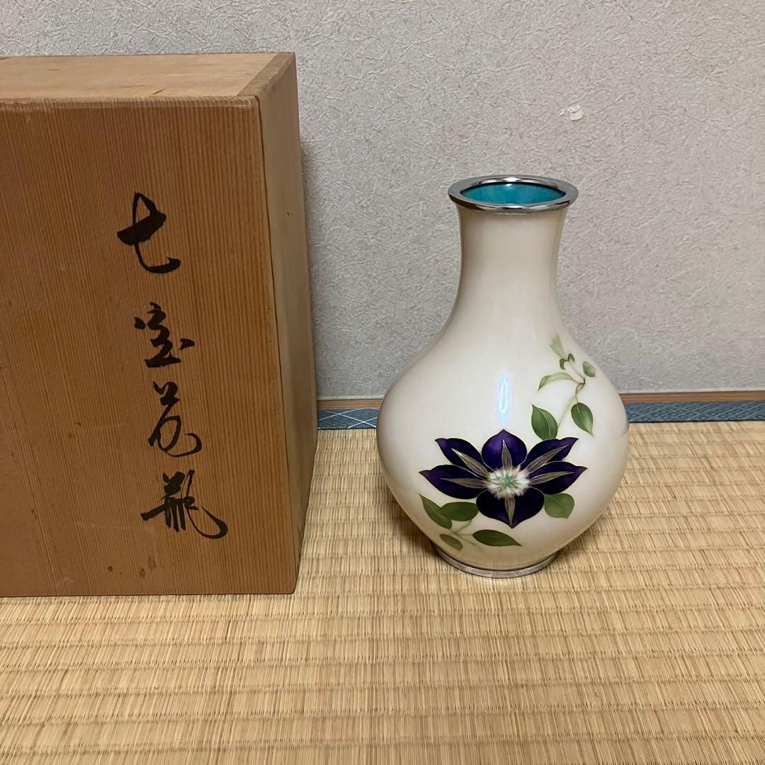 七宝焼 花瓶 田村幸夫 - メルカリ