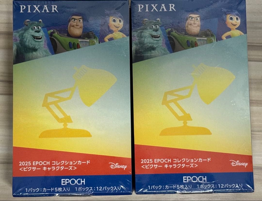 EPOCH ピクサー コレクションカード　シュリンク付き2ボックス EPOCH 2024 PREMIER EDITION DISNEY AND PIXAR CHARACTERS