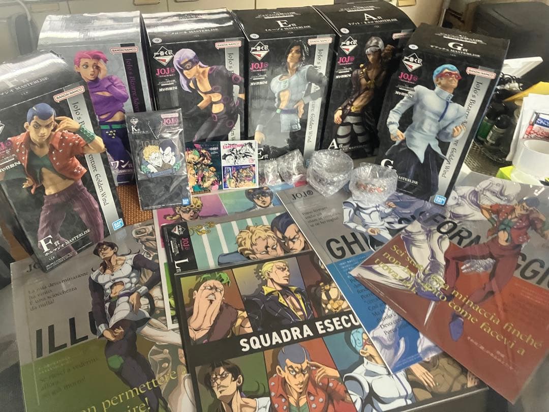 一番くじ ジョジョの奇妙な冒険 黄金の風 暗殺チーム フィギュア6体＋下位賞 一番くじ ジョジョの奇妙な冒険 GOLDEN WIND -HITMAN TEAM-｜一番くじ