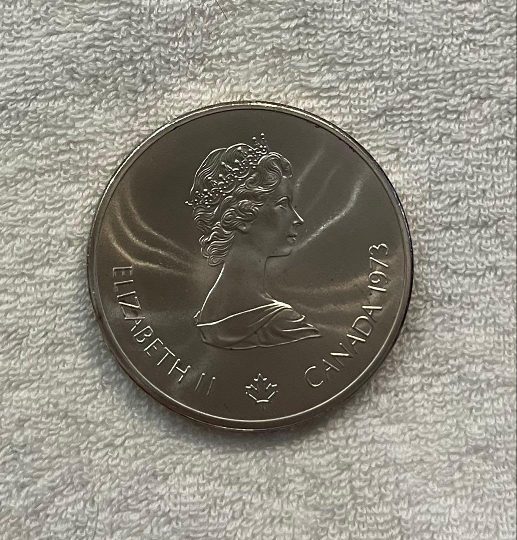 h*o様 カナダ 10ドル モントリオールオリンピック記念硬貨 カナダ 10ドル 1973年 銀貨 1976年モントリオールオリンピック 未使用