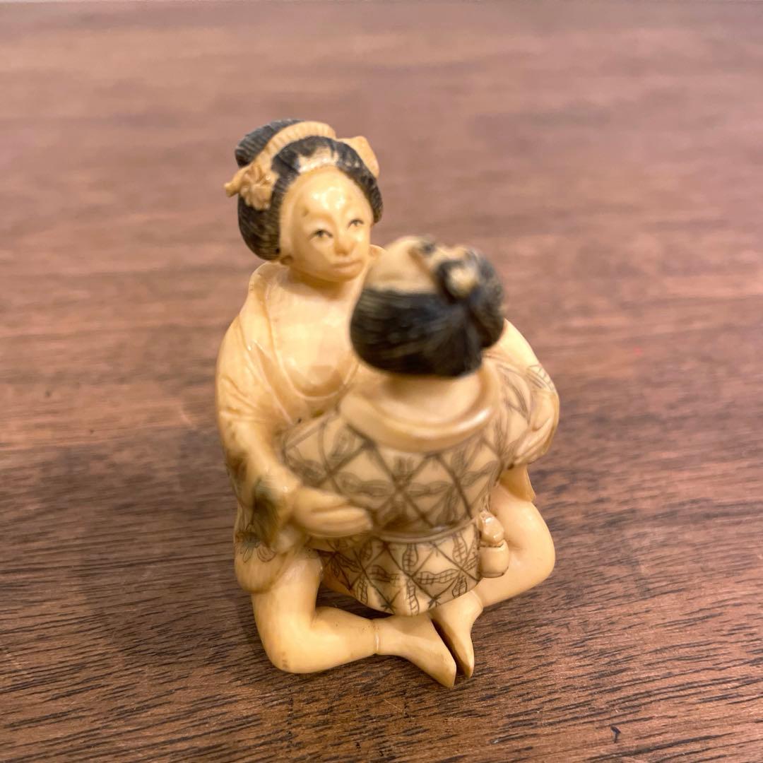 春画 根付 置物 天然素材 骨董 古美術 - メルカリ