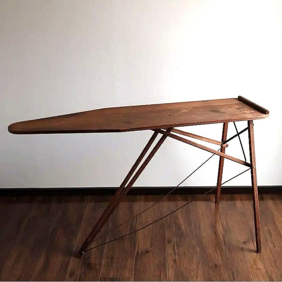 木製折りたたみアイロン台 ブラウン