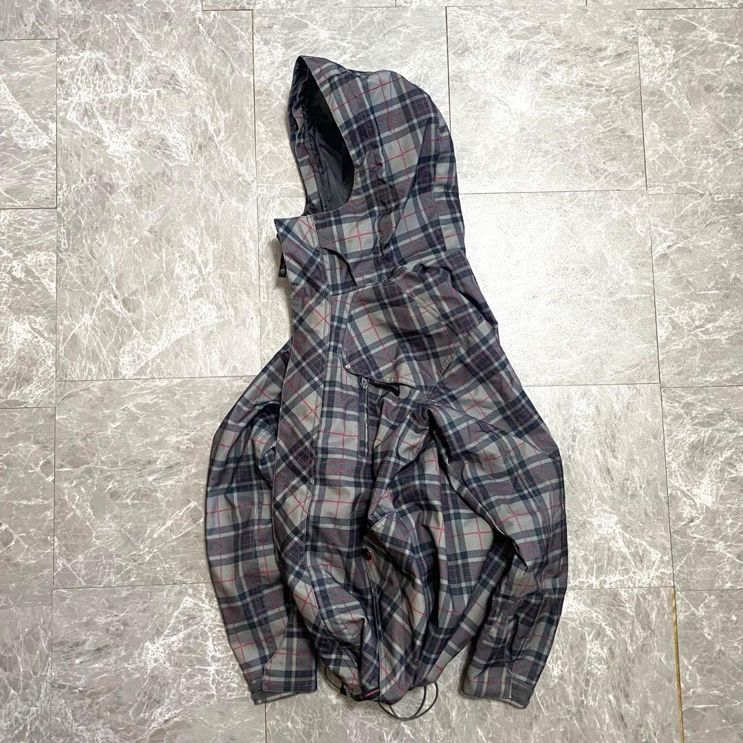 00s archive 短丈 shell jacket y2k テック チェック