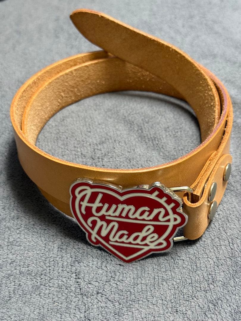 小物 HUMAN MADE HEART LEATHER BELT L Human Made – Heart Leather Belt