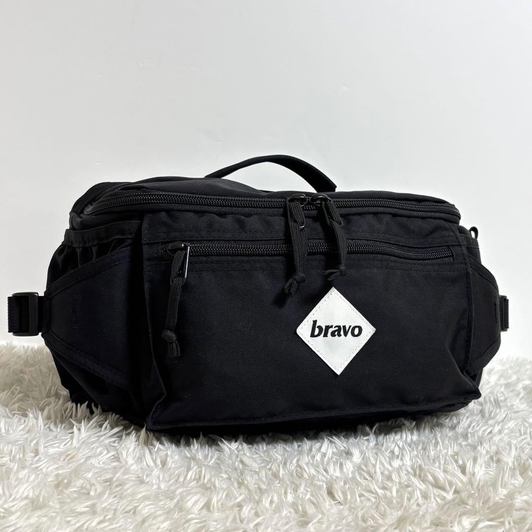【極美品】 bravo BLOCK ボディウエストバッグ クロスボディ 斜め掛け