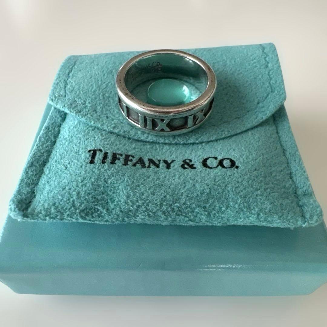 ティファニー Tiffany & Co. アトラスリング ロゴ入りリング TIFFANY&Co.（ティファニー） アトラスリング ダイヤモンド4P K18金 WG