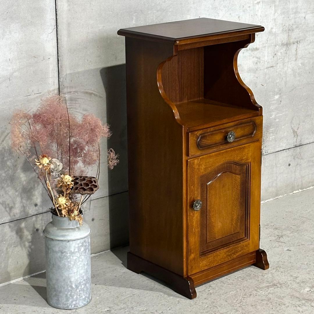 ✦昭和レトロ✦カリモク 電話台｜キャビネット 喫茶店・店舗什器 karimoku