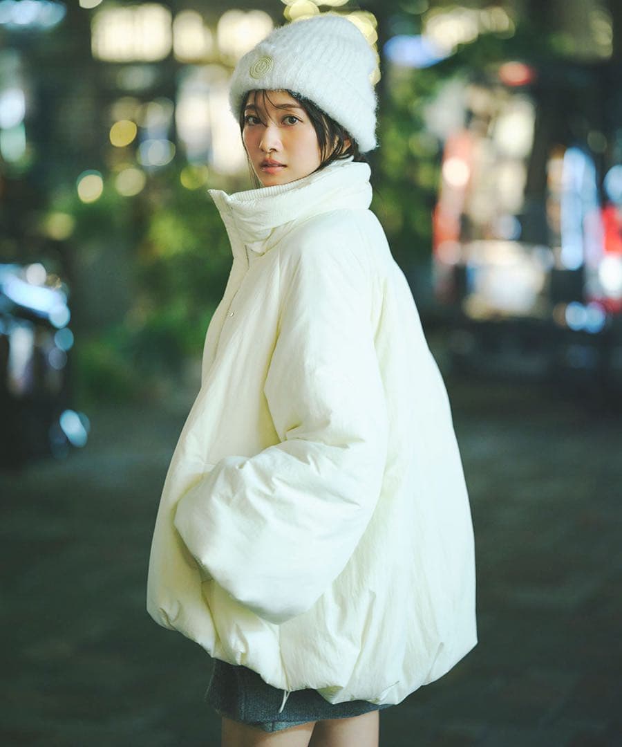 COCO DEAL ココディール 中綿ボリュームコート　オフ