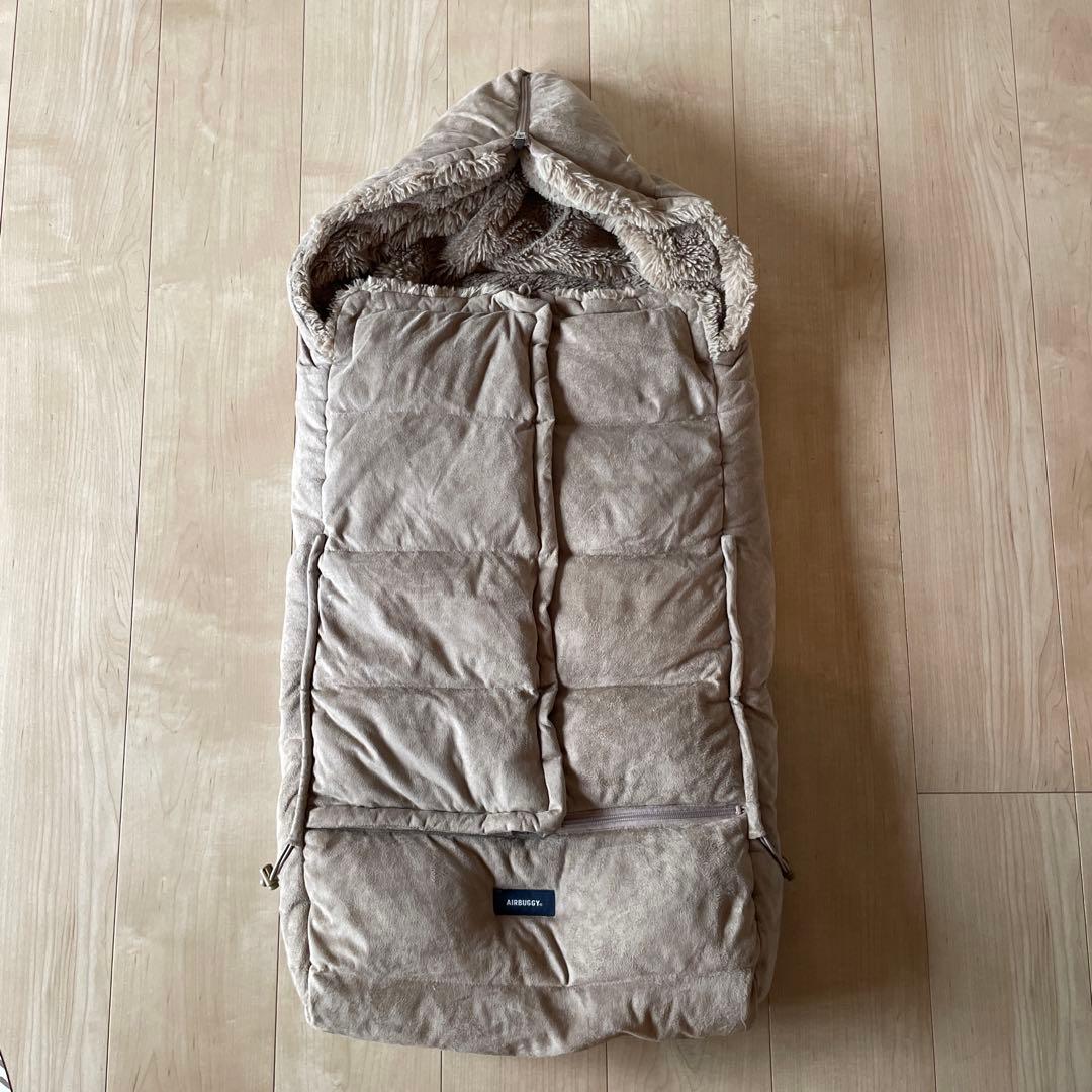 AIRBUGGYエアバギー ダウンフットマフTOP LINE スエードベージュ